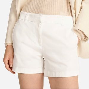 J Crew 4” Stretch Chino Short size 4. White